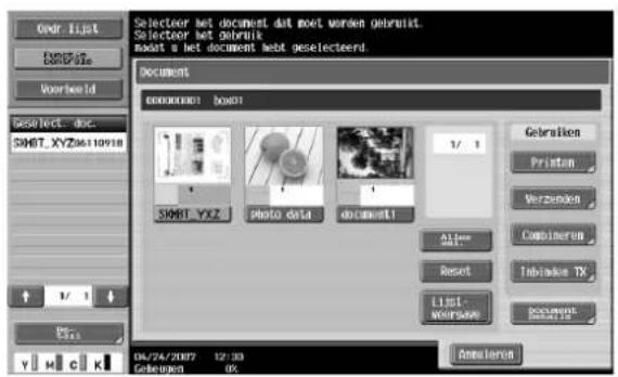 Océ CS231 - Druk onder "Gebruiken" op [Printen]. - 1