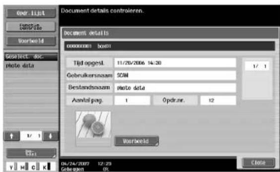 Océ CS231 - Controleer de details van het document. - 1