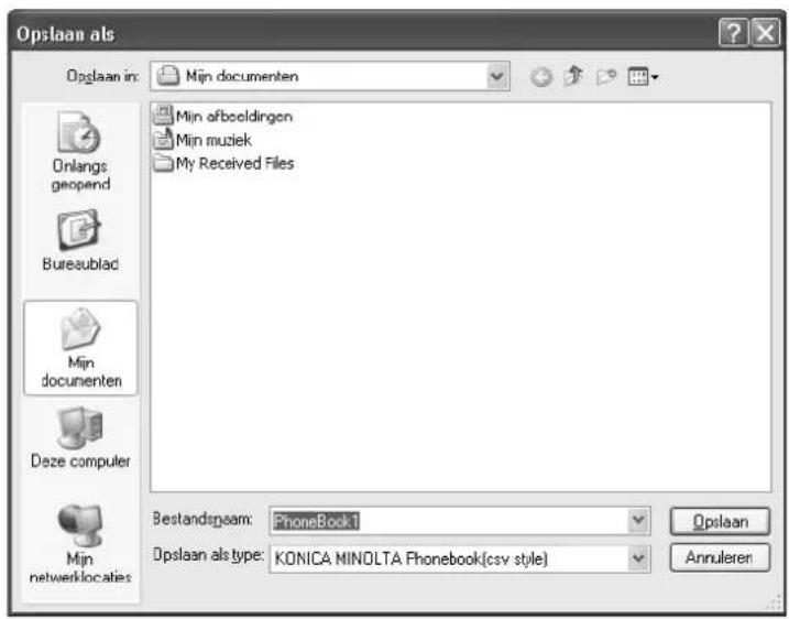 Océ CS231 - Een ontvanger toevoegen aan het telefoonboek - 4