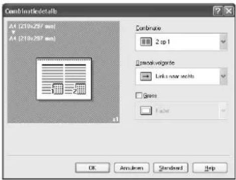 Océ CS231 - Meerdere pagina's op één pagina afdrukken (N in 1, Posterfunctie) - 1
