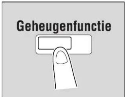 Océ CS231 - Kopiëren met geprogrammeerde kopie-instellingen (Geheugenfunctie) - 1