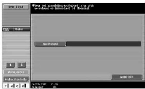 Océ CS231 - Het gebruik door elke account van deze machine controleren (Gebruikersregistratie) - 2