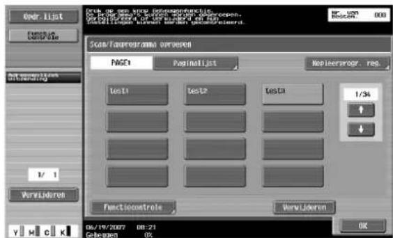 Océ CS231 - Scan/faxprogramma's bewerken en verwijderen - 3