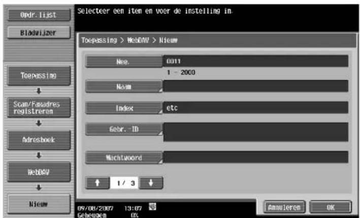 Océ CS173 - Adresboek - WebDAV - 1