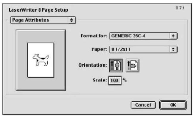 Océ CS173 - Page Attributes - 1