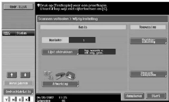 Océ CS173 - Geef andere gewenste kopieerinstellingen op. - 1