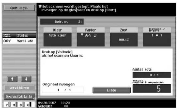 Océ CS173 - Druk op [OK] en druk vervolgens op [OK] in het volgende scherm dat wordt weergegeven. - 2