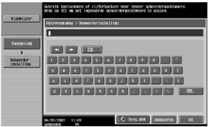 Océ CS173 - Tekst invoeren - 1