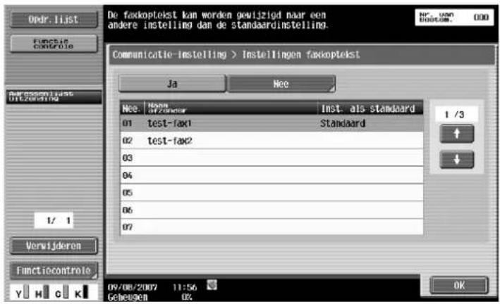 Océ CS173 - Instellingen faxkoptekst (G3/IP/I-fax) - 1