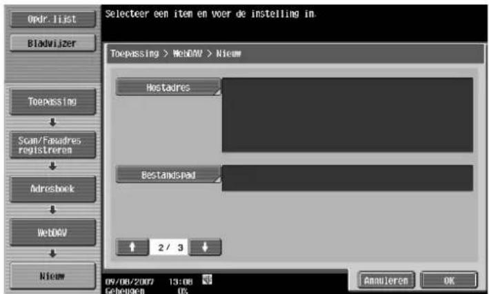 Océ CS173 - Adresboek - WebDAV - 2