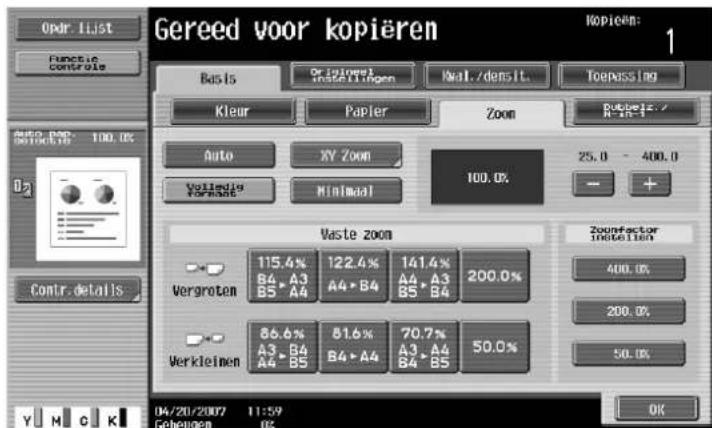 Océ CS173 - De kopie een weinig verkleinen (instelling "Minimaal") - 2