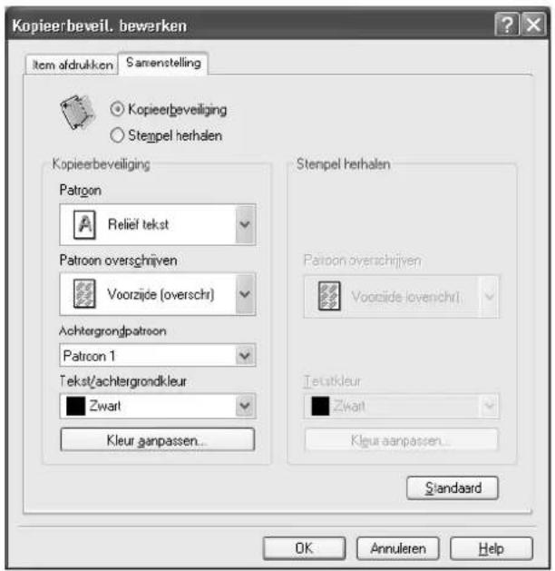 Océ CS173 - Kopieerbeveiliging bewerken - 2