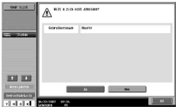 Océ CS173 - Het gebruik door elke gebruiker van deze machine controleren (Gebruikersauthenticatie) - 8