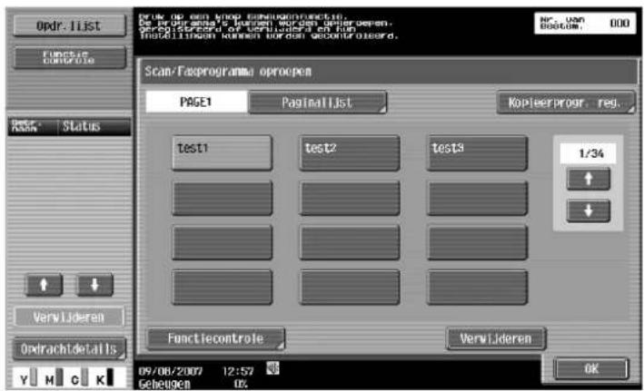 Océ CS173 - Scan/Faxprogramma oproepen - 1