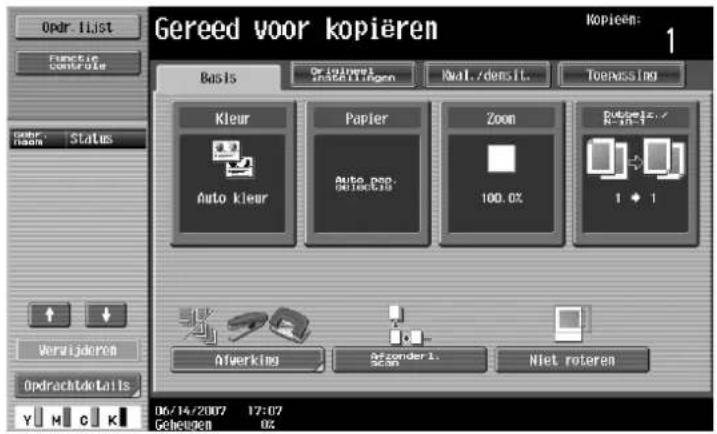 Océ CS173 - Een vooraf ingestelde zoomfactor selecteren (instellingen Vergroten en Verkleinen) - 1