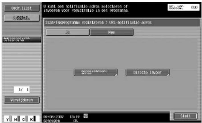 Océ CS173 - Kopieerprogr. reg. - URL notif. adres - 1