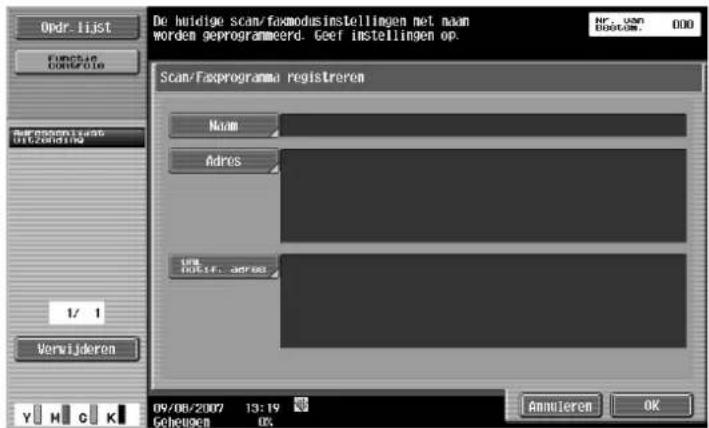 Océ CS173 - Scan/Faxprogramma registreren - 1
