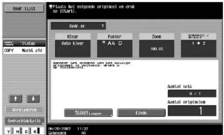 Océ CS173 - Druk op de toets [Start]. - 1