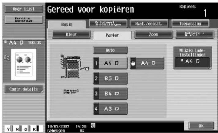Océ CS173 - Druk onder "Richting" op [Met marge] of [Zonder marge] of druk op [2/4/8 herhalen]. - 6