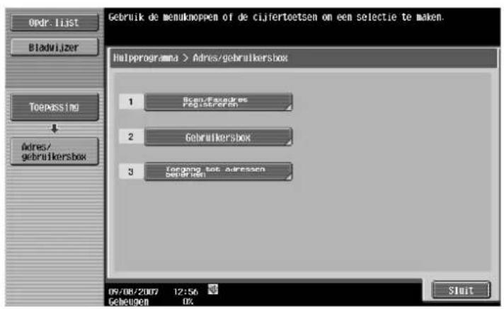 Océ CS173 - Adres/gebruikersbox - 1