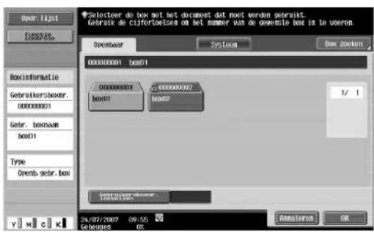 Océ CS173 - Documenten in gebruikersboxen afdrukken - 3