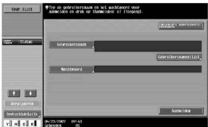 Océ CS173 - Het gebruik door elke gebruiker van deze machine controleren (Gebruikersauthenticatie) - 2