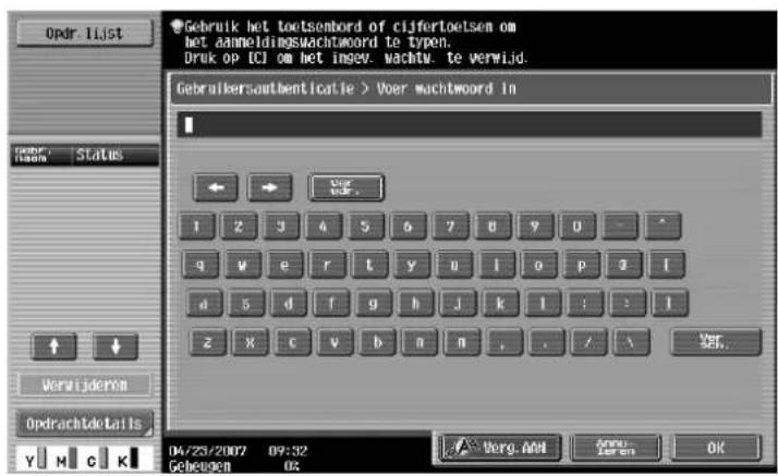 Océ CS173 - Het gebruik door elke gebruiker van deze machine controleren (Gebruikersauthenticatie) - 6