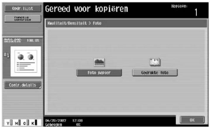 Océ CS173 - Een instelling voor origineel type selecteren - 4