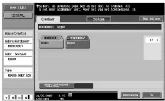 Océ CS173 - Gebruikersboxdocumenten organiseren - 3