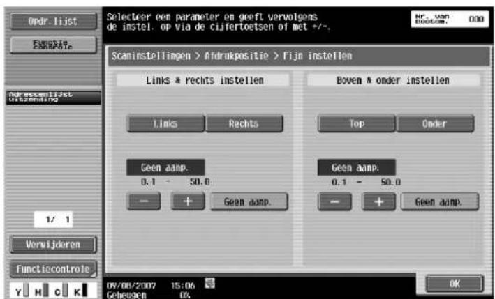 Océ CS173 - Afdrukpositie – Fijnafstelling - 1