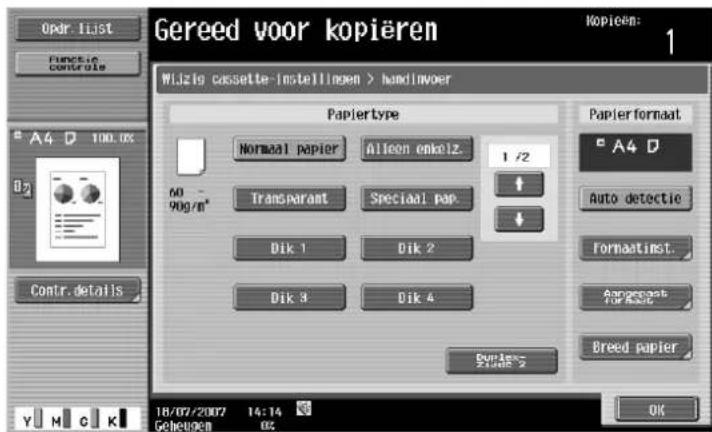 Océ CS173 - Druk op het Basisscherm op [Papier]. - 3