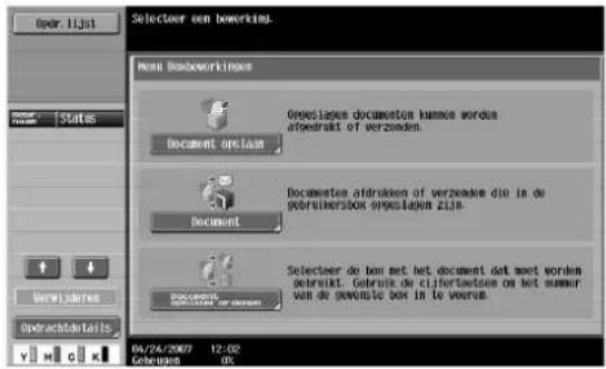 Océ CS173 - Gebruikersboxdocumenten organiseren - 2