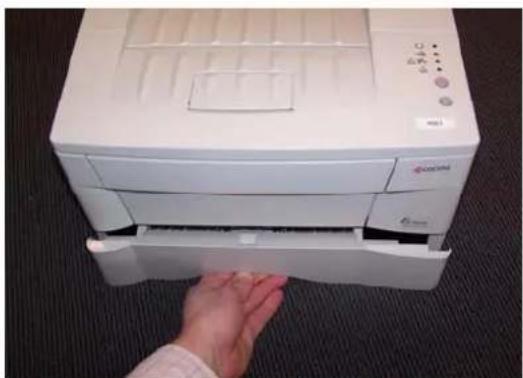 Océ PP22D - Papierstoring in het duplex (dubbelzijdig) gedeelte. - 2