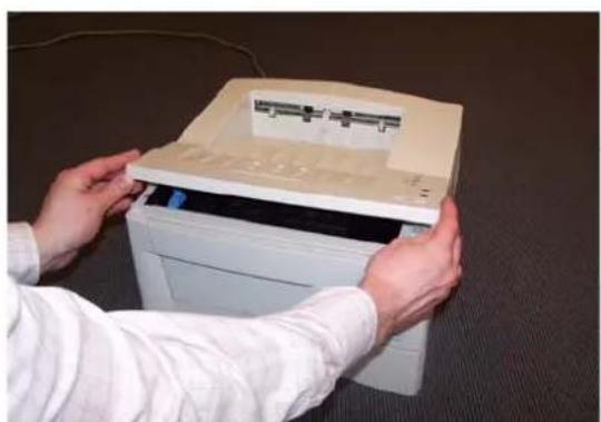 Océ PP22D - Papierstoring in het apparaat (na invoer vanuit lade of handinvoer) - 1