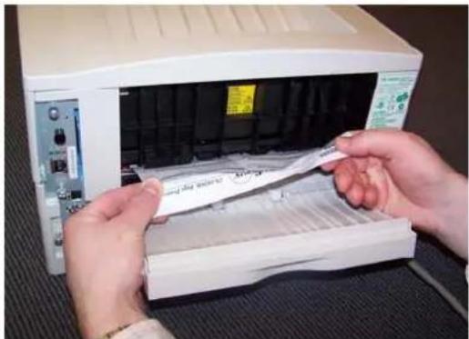 Océ PP22D - Papierstoring in het duplex (dubbelzijdig) gedeelte. - 1