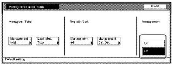 Océ OP1040 - De kopieerbeheerfunctie in-/uitschakelen - 2