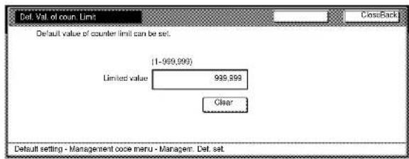 Océ OP1040 - ●Default copy limit (standaardkopieerbeperking) - 2
