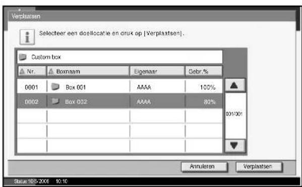 Océ OP1130 - Druk op [Verplaatsen]. - 1