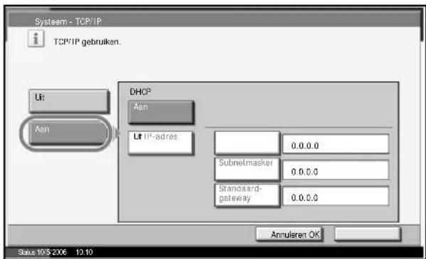 Océ OP1130 - TCP/IP instellen (met een vast IP-adres) - 2