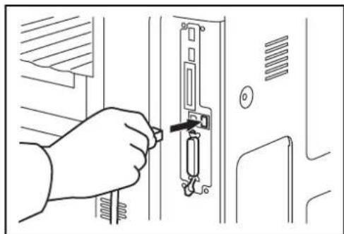Océ OP1130 - De LAN-kabel aansluiten (optioneel) - 2