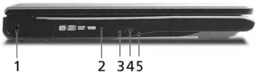 ACER Travelmate 5610 - Left view - 1