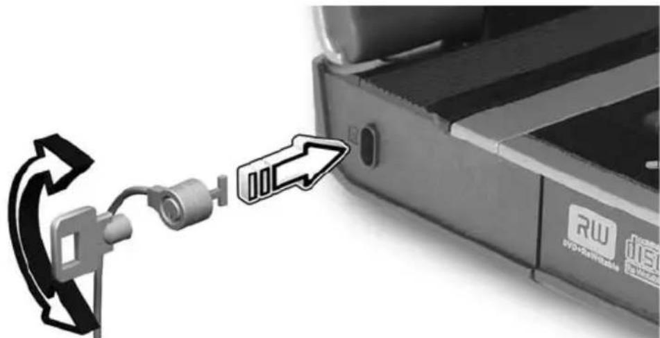 ACER Travelmate 5610 - Using a computer security lock - 1