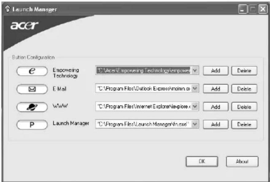 ACER Travelmate 5610 - Launch Manager - 1