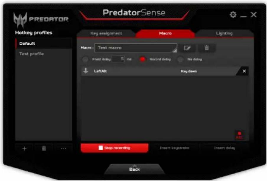 ACER Predator 15 G9-592 - Een macro opnemen - 4