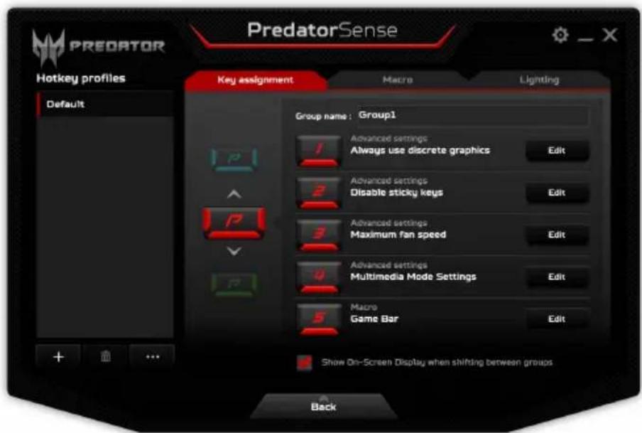 ACER Predator 15 G9-592 - Een nieuw profiel maken - 1