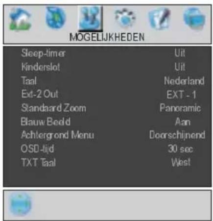 HITACHI 37LD6600A - Mogelijkheden-menu - 1