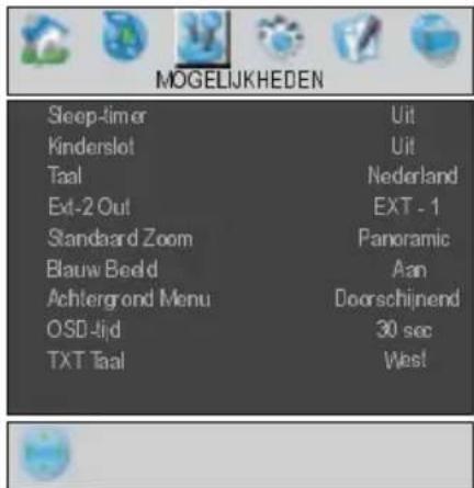 HITACHI 32LD6600A - Mogelijkheden-menu - 1