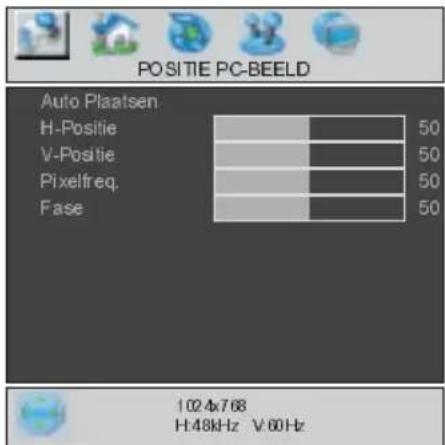 HITACHI 32LD6600A - PC Beeld Positie Menu - 1