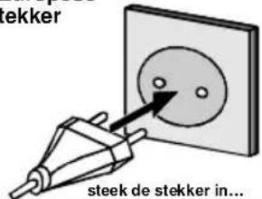 stekker steek de stekker in...