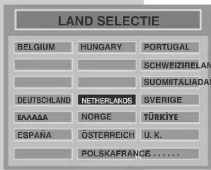 LAND SELECTIE BELGIUM HUNGARY PORTUGAL SCHWEIZIRELAN SUOMITALIADAN DEUTSCHLAND NETHERLANDS SVERIGE ΕΛΑΔΑ NORGE TÜRKİYE ESPAÑA ÖSTERREICH U. K. POLSKAFRANCE .....